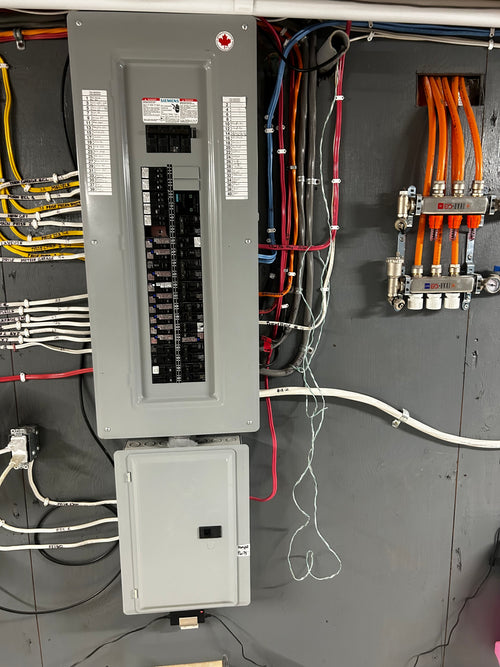 Installation d'un panneau de 200A et d'un panneau pour une génératrice portable