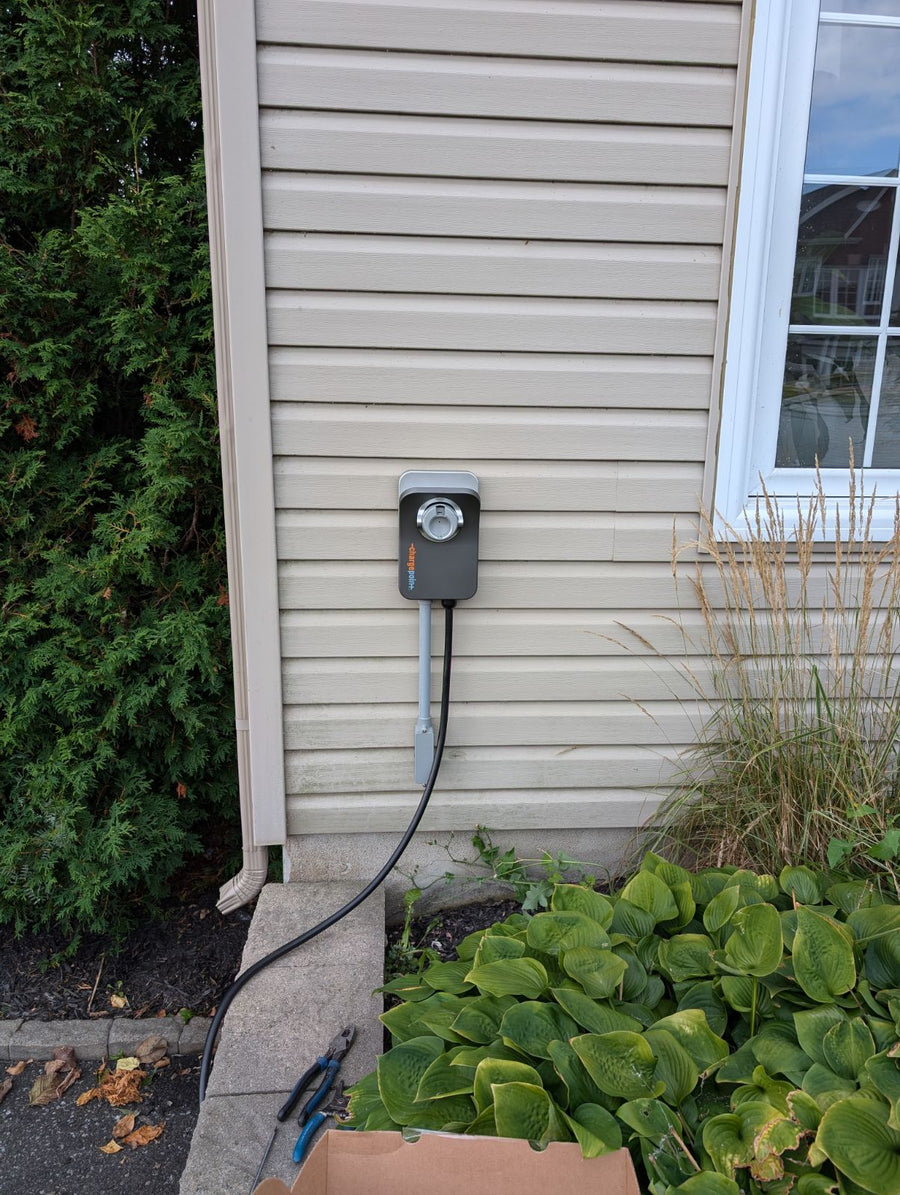 Installation d'une borne chargepoint