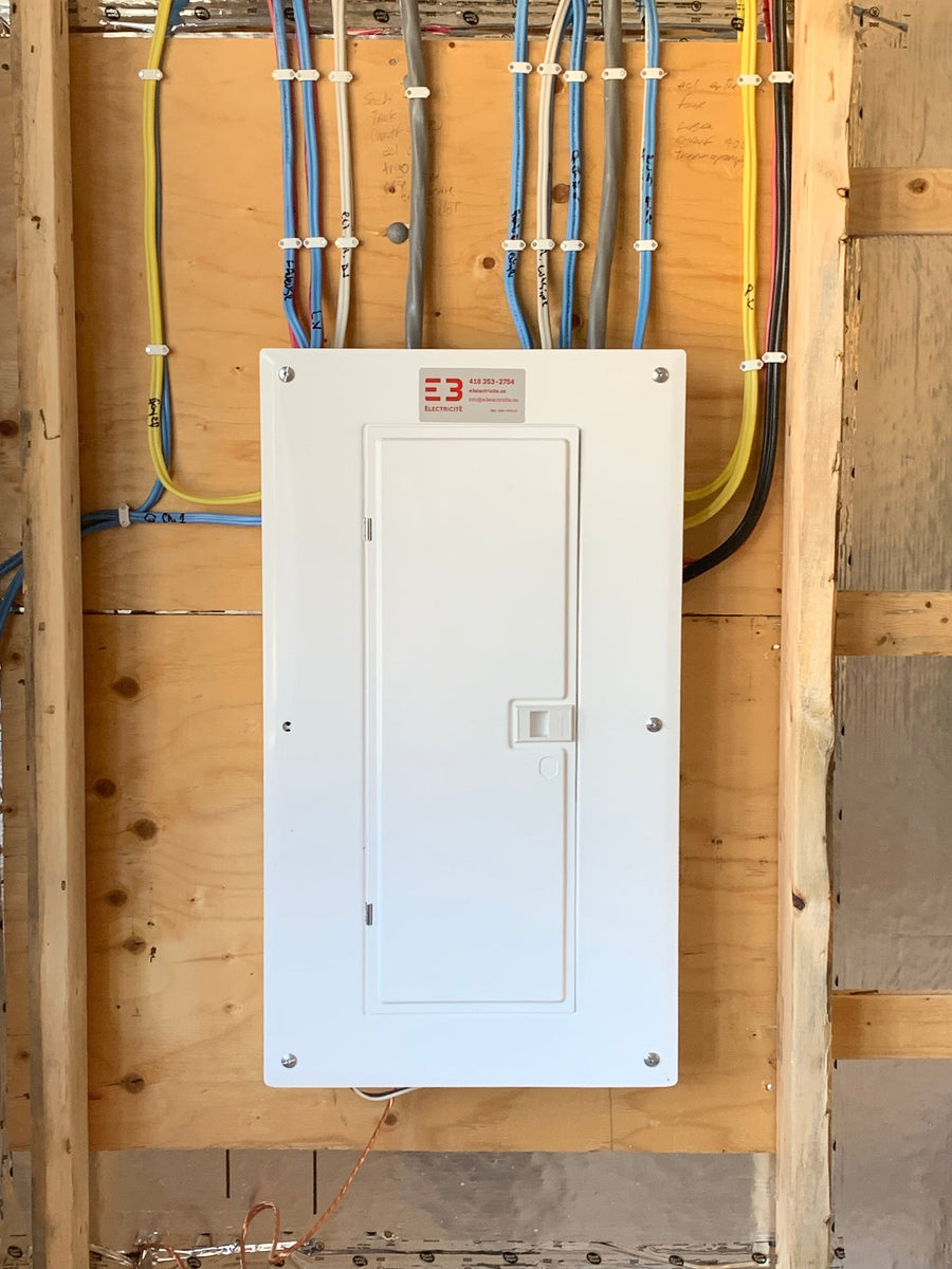 Installation d'un panneau 100A dans un 6 logement neuf