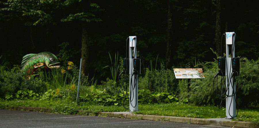 borne Flo core + avec système de rappel de câbles permettant la facturation de la recharge