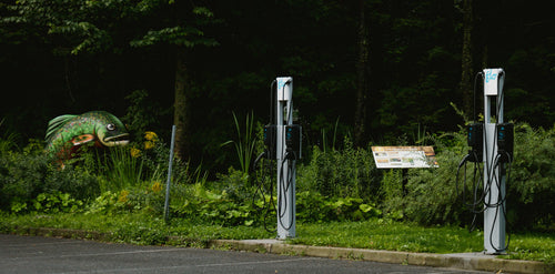 borne Flo core + avec système de rappel de câbles permettant la facturation de la recharge